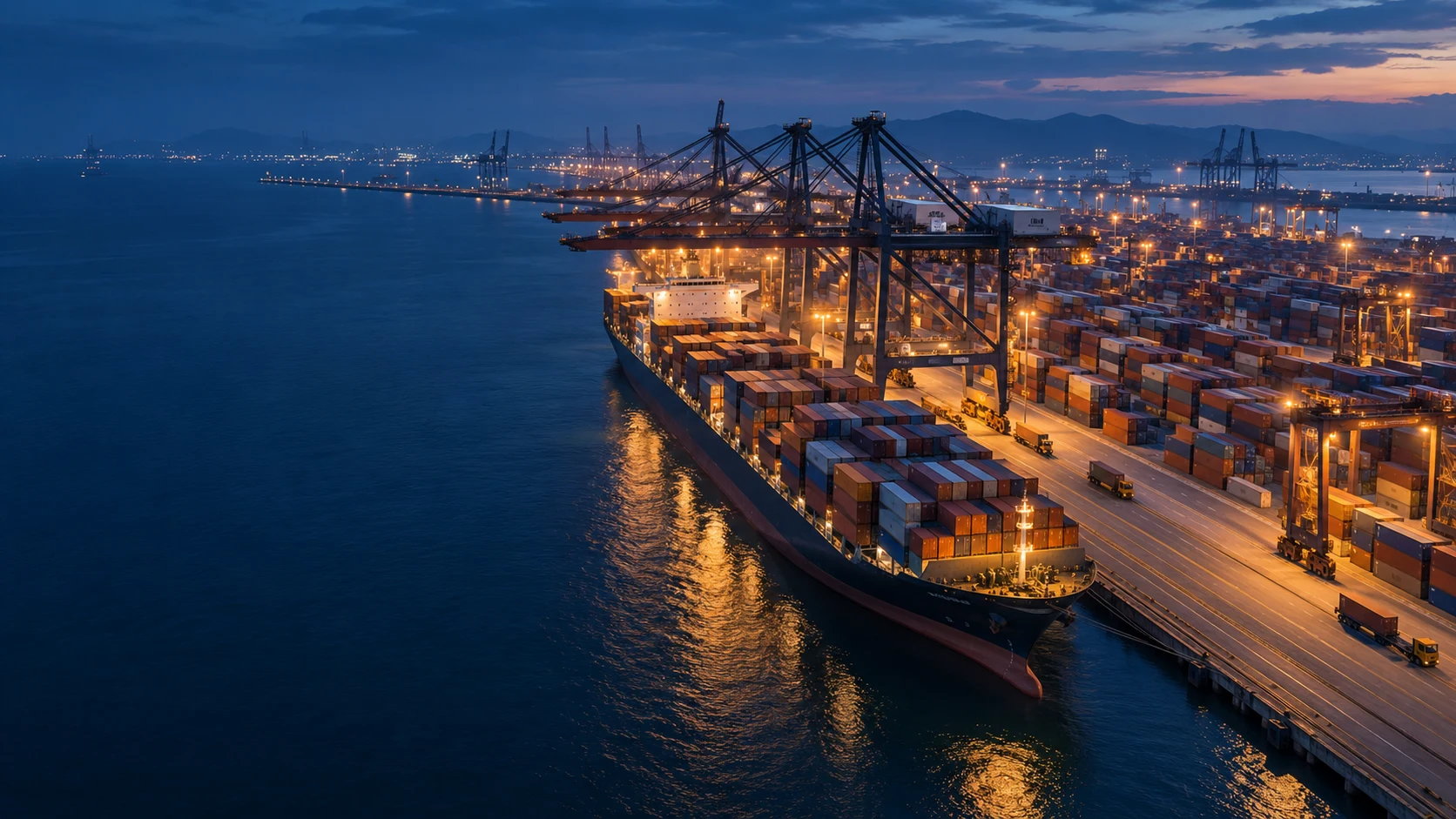Container terminal and cargo vessel